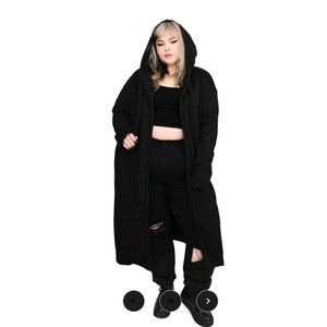 Foxblood Bury A Friend Oversize Hooded Duster xs/s (1)
